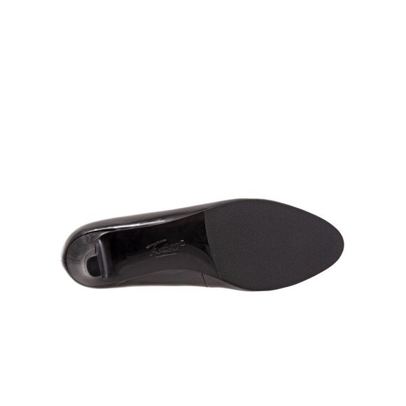 TROTTERS Womens Black Arch Support Fab Almond Toe Kitten Heel Slip On Pumps 9 N - Picture 4 of 4